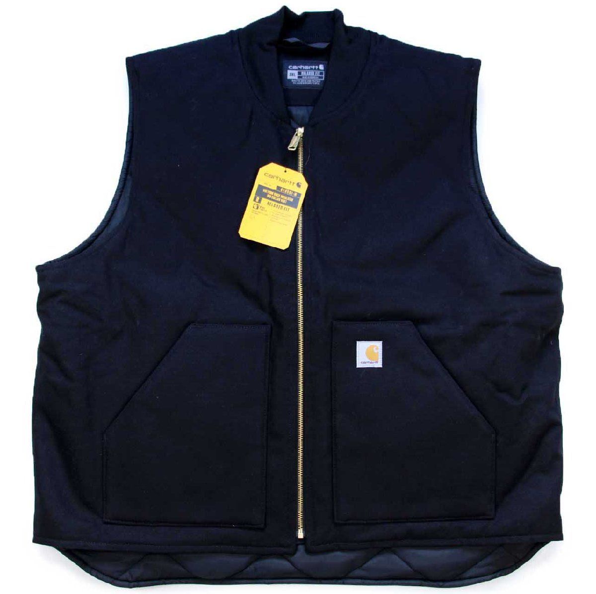 新品☆carharttカーハート V01 FIRM DUCK INSULATED RIB COLLAR VEST 
