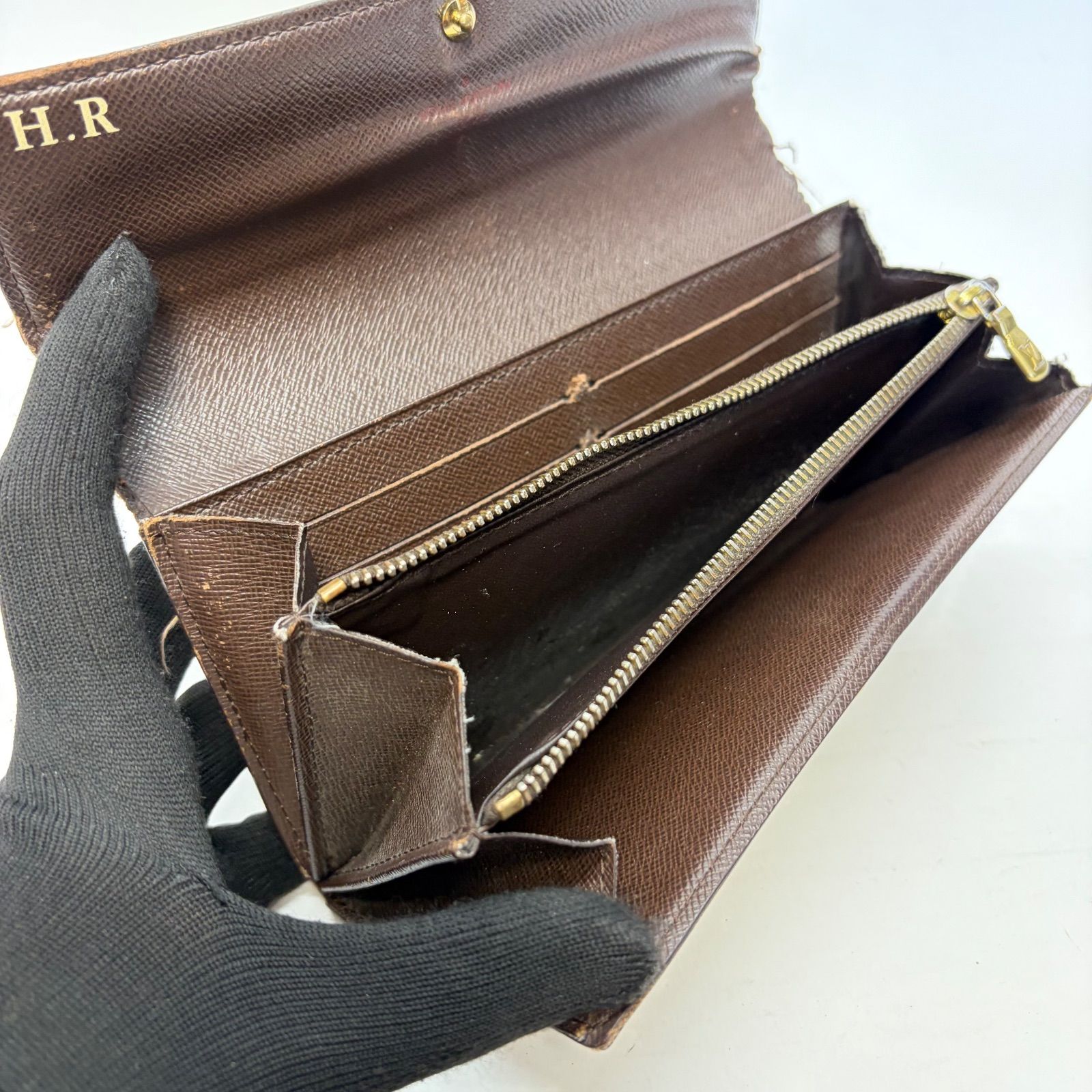 3849 LOUIS VUITTON ルイヴィトン 長財布 ポルトフォイユ サラ ダミエ