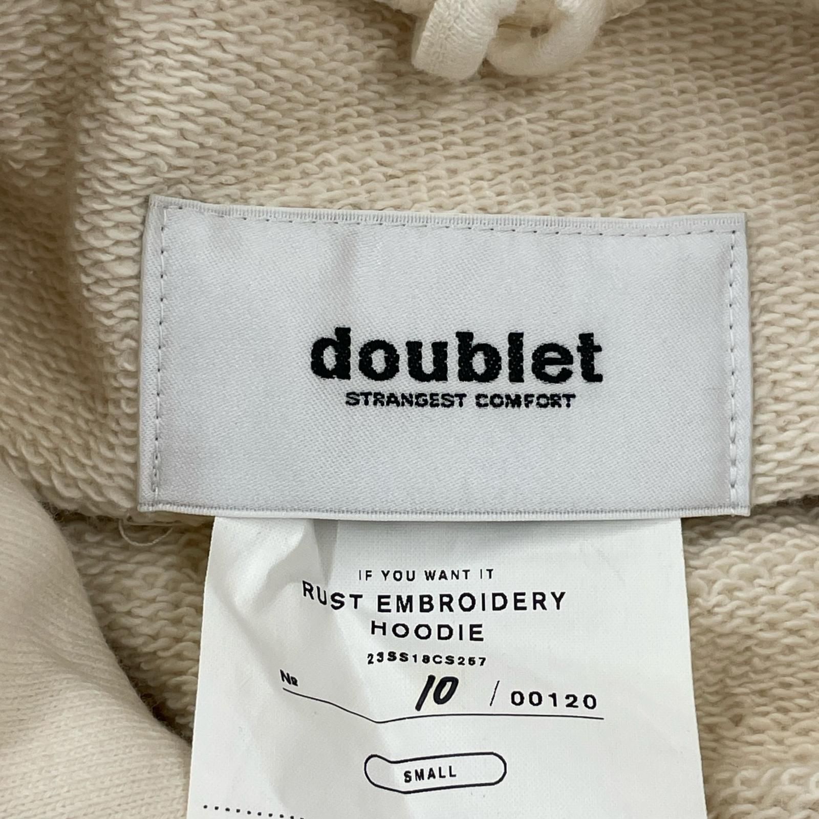 doublet ﾊﾟｰｶｰ 23SS RUST EMBROIDERY HOODIE S 【公式通販】