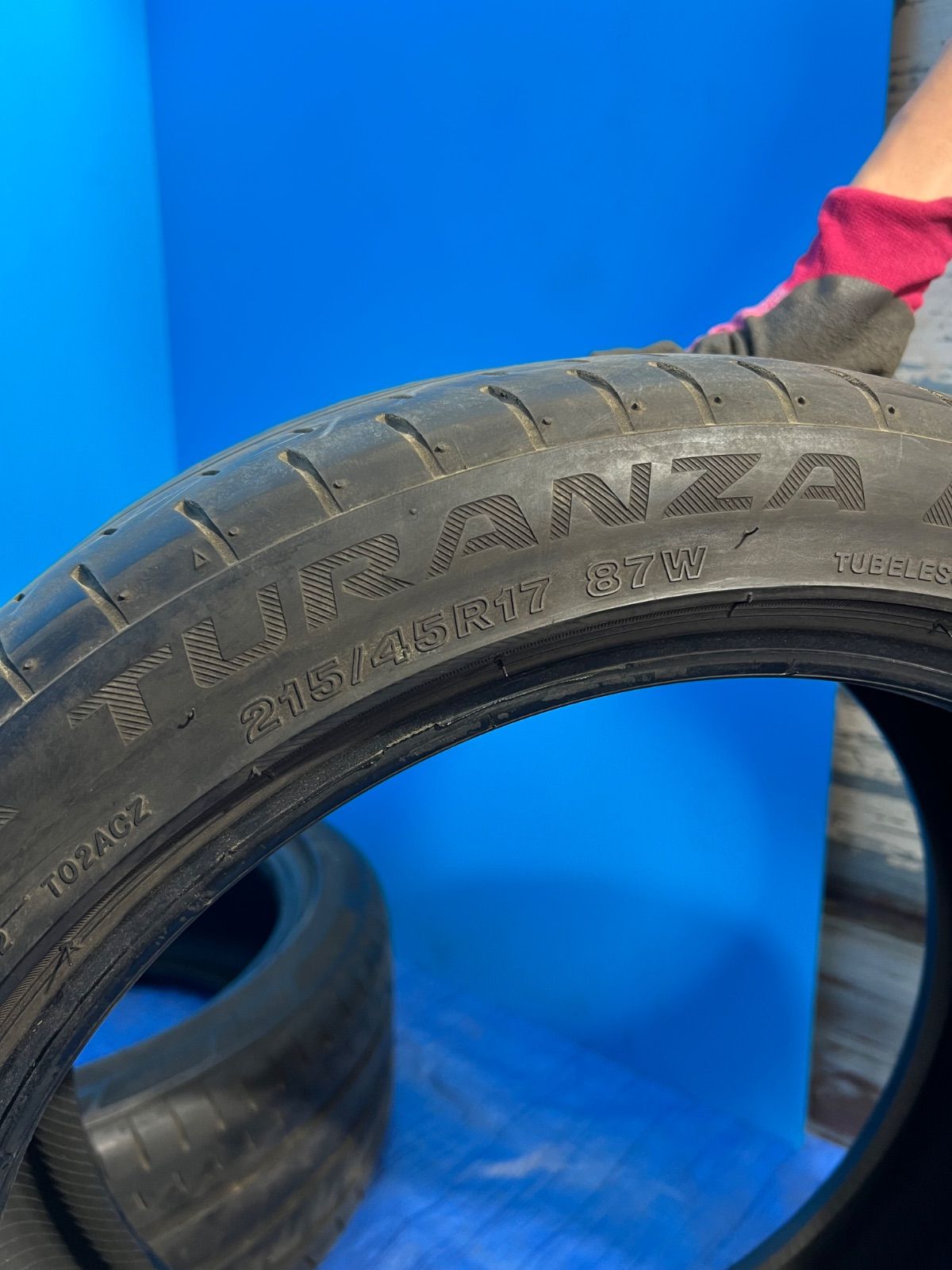 程度良好】ブリヂストン TURANZA T002 215/45R17 1本 2021年製 - メルカリ