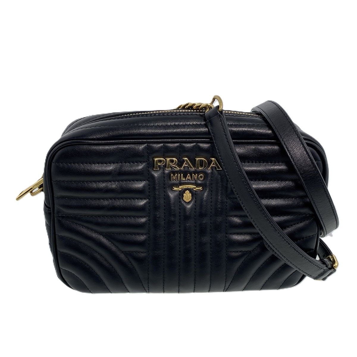最終値下げ】PRADA プラダ ダイアグラム チェーンショルダーバッグ 