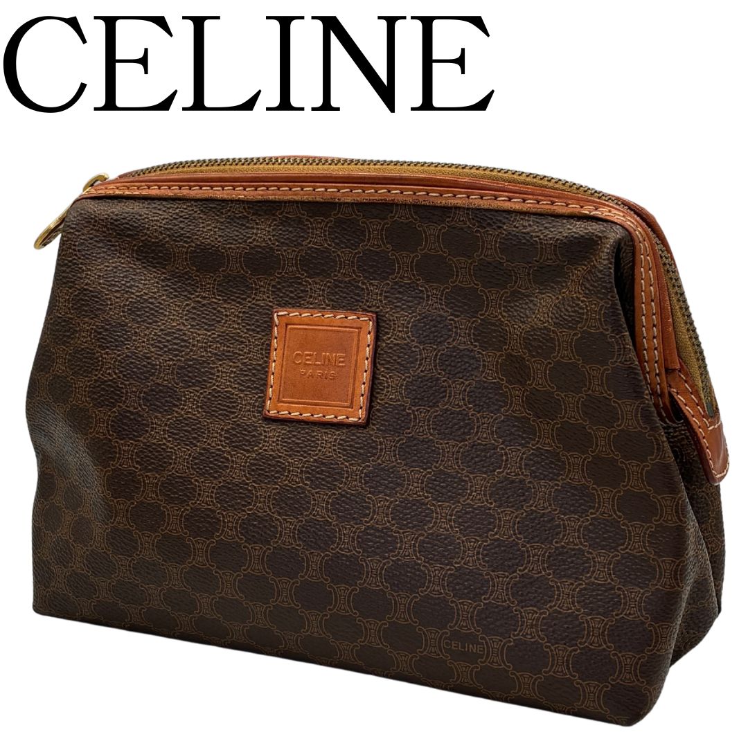 CELINE マカダム柄 ポーチ - メルカリ CELINE マカダム柄 ポーチ - メルカリ
