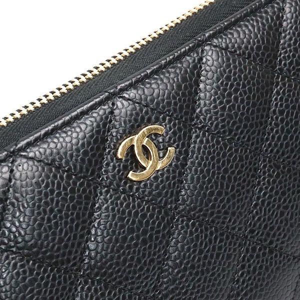 マトラッセ キャビアスキン ラウンドジップ長財布 G金具 広尾店美品 