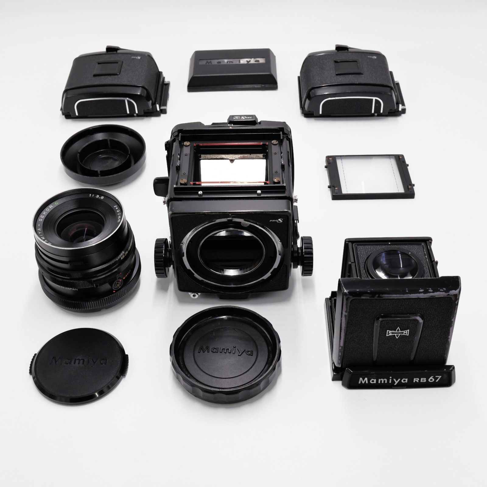 Mamiya RB67 中判カメラ 付属品多数 中古-現状| Mamiya RB67 PRO S 標準セット（C90mmレンズ + 120ホルダー