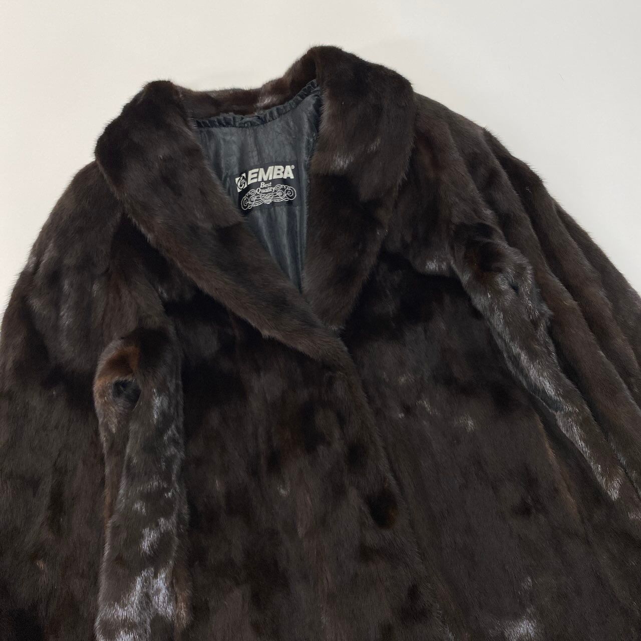 毛皮/ファーコート EMBA エンバ MINK ミンク 毛皮 コート ロングコート 