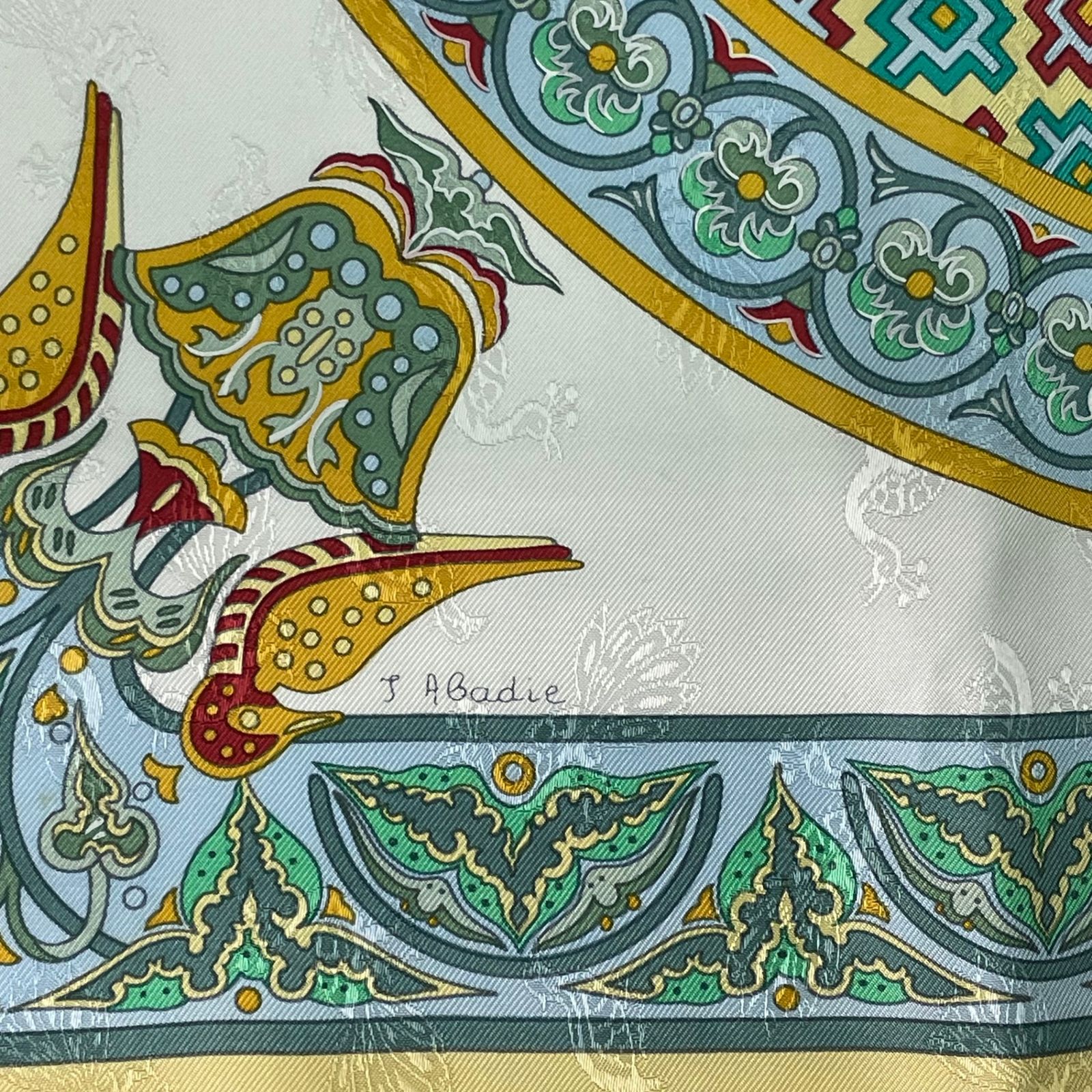 極美品 HERMES エルメス スカーフ シルク カレ90 CIELS BYZANTINS