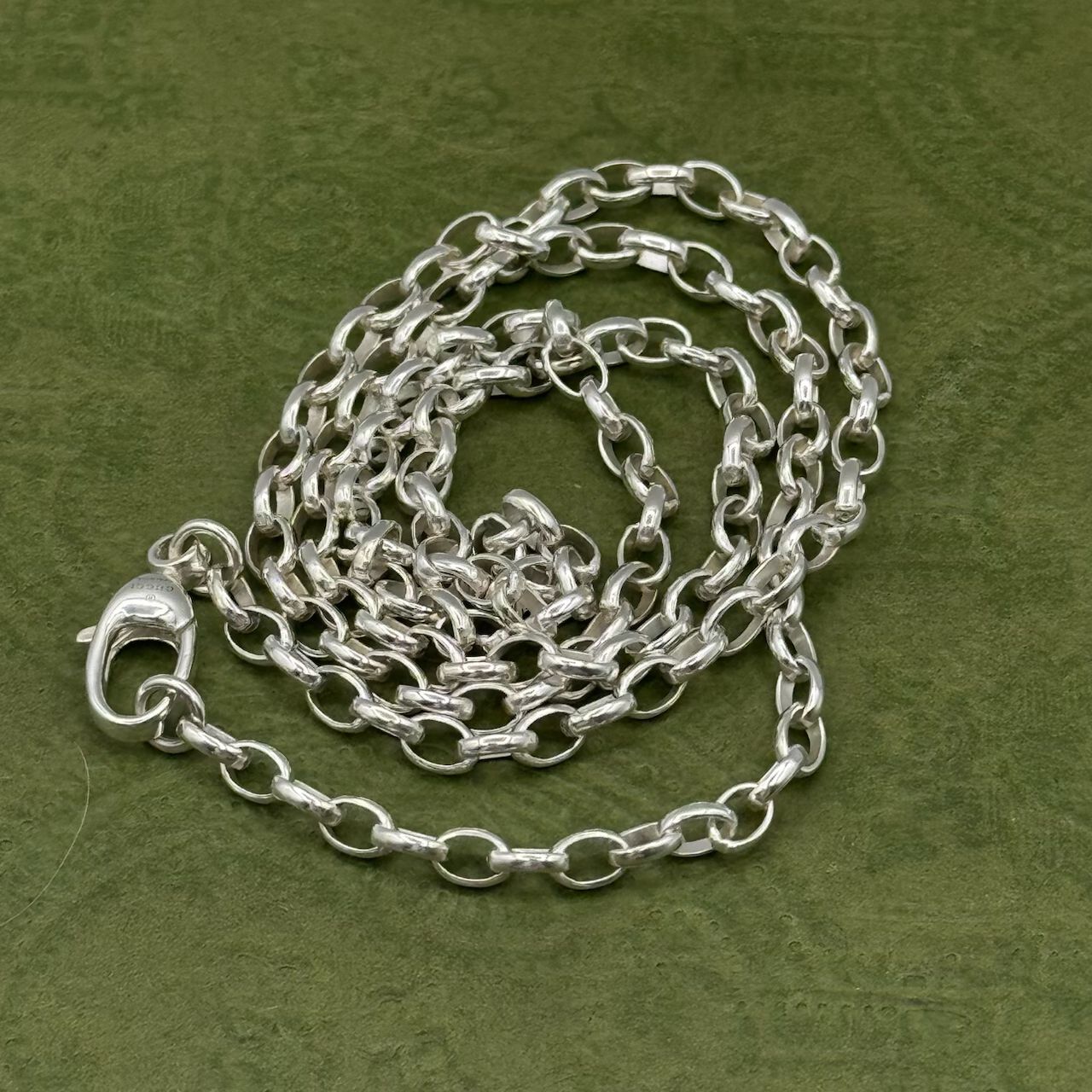美品】GUCCI 中太チェーン 鎖 3.5mm幅 45cm SILVER925 【公式通販】