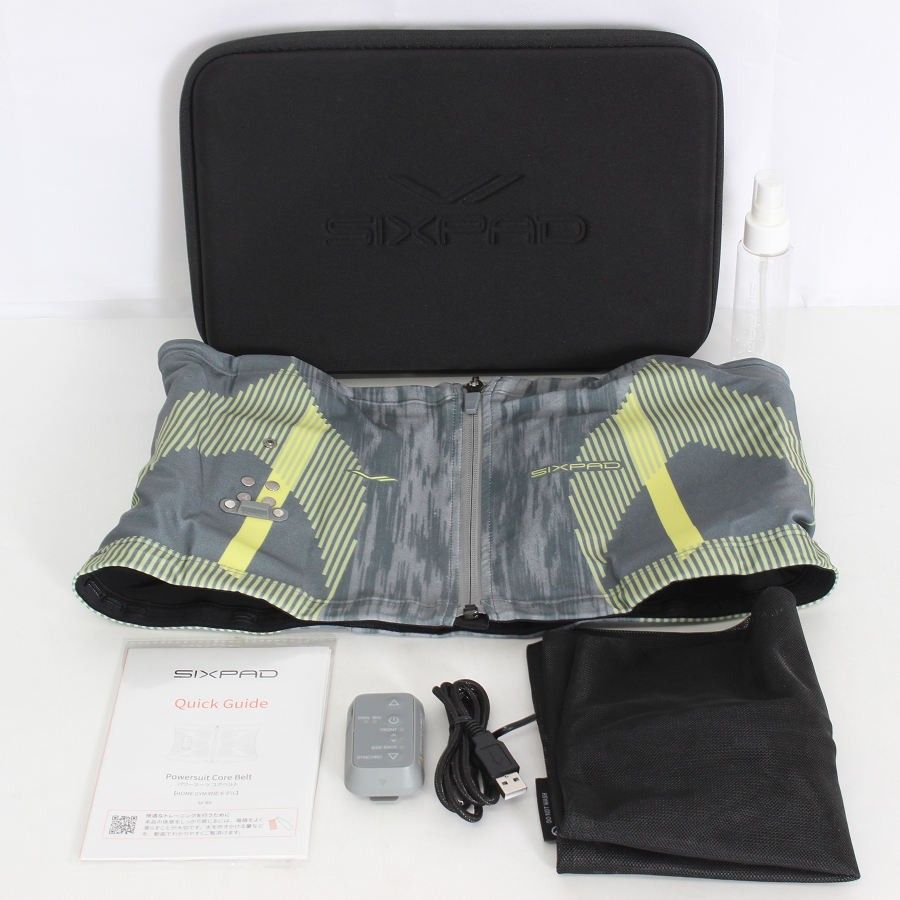 美品】MTG SIXPAD Powersuit Core Belt SE-BS-14C-L グレー 美品】MTG SIXPAD Powersuit Core Belt SE-BS-14C-L グレー