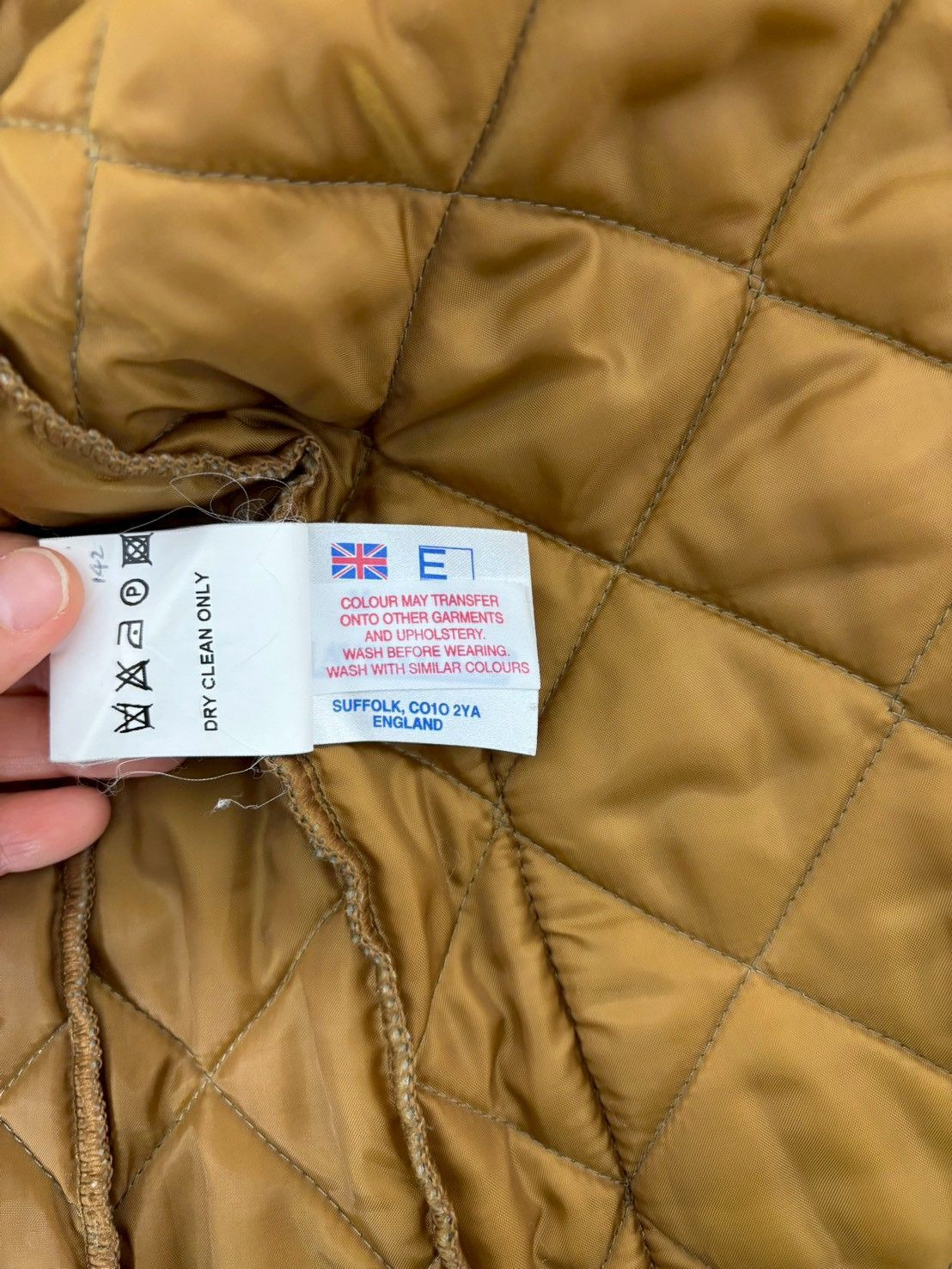 LAVENHAM ラベンハム キルティングベスト M 英国製 オリーブ 美品 秋冬