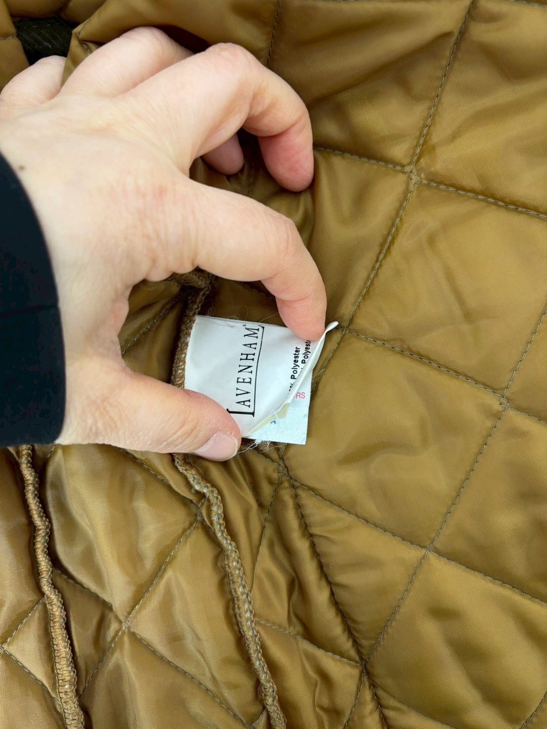 LAVENHAM ラベンハム キルティングベスト M 英国製 オリーブ 美品 秋冬