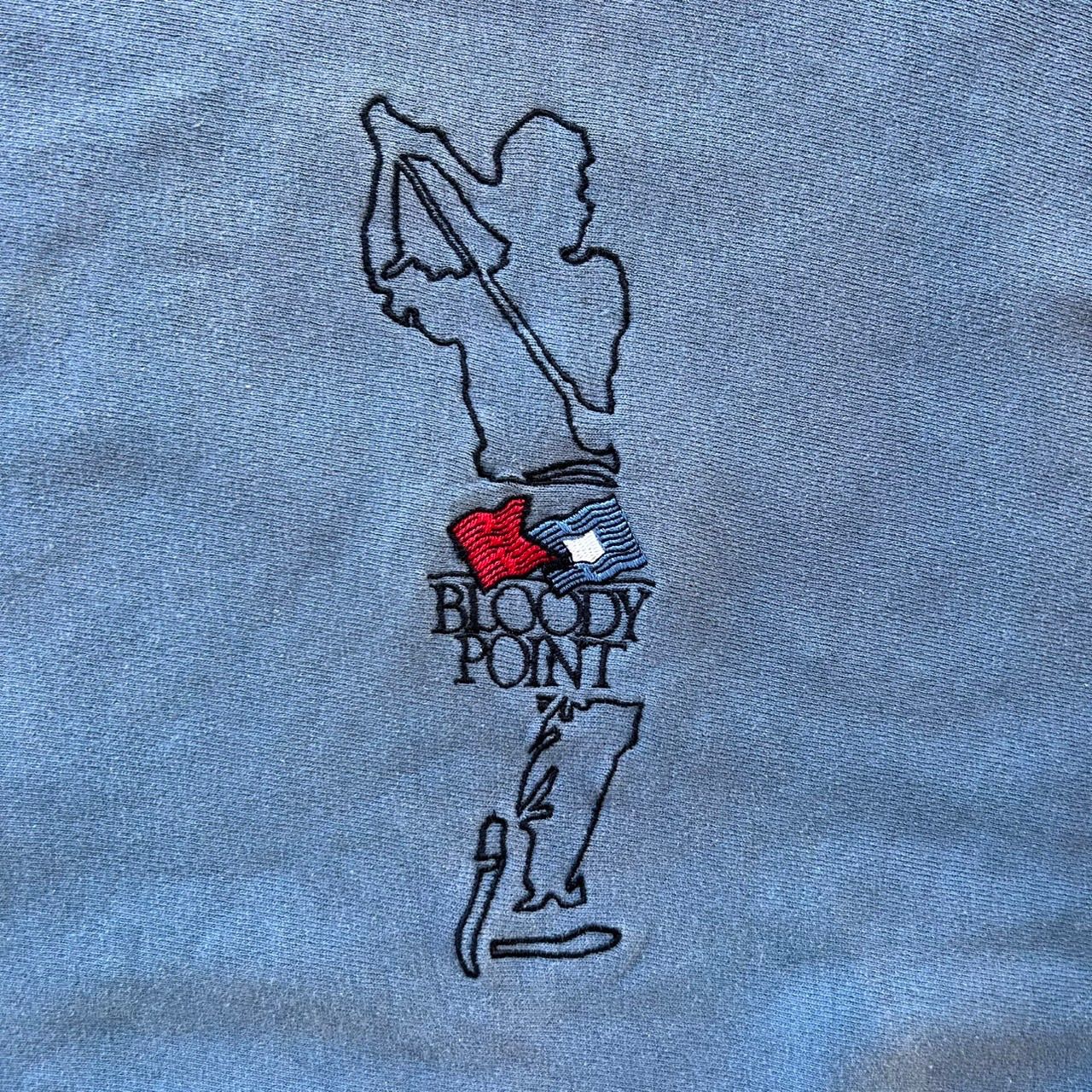 希少刺繍】90s Champion リバースウィーブ XL USA製 ブルー 