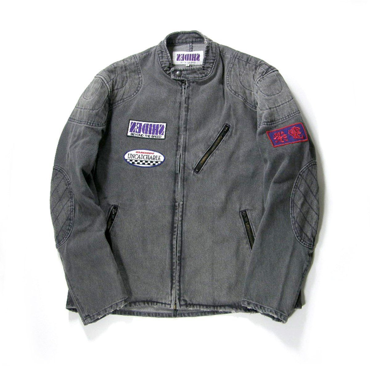 新品】 SHIDEN ／ 紫電 モーターサイクルジャケット デニム ライダース