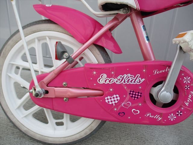 美品子供用自転車16インチ E949☆整備済み☆完成車発送☆中古子ども自転車【16インチ エコキッズ