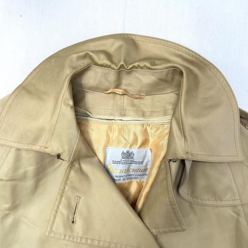 中古】70-80s Aquascutum トレンチコート サイズ表記なし ベージュ