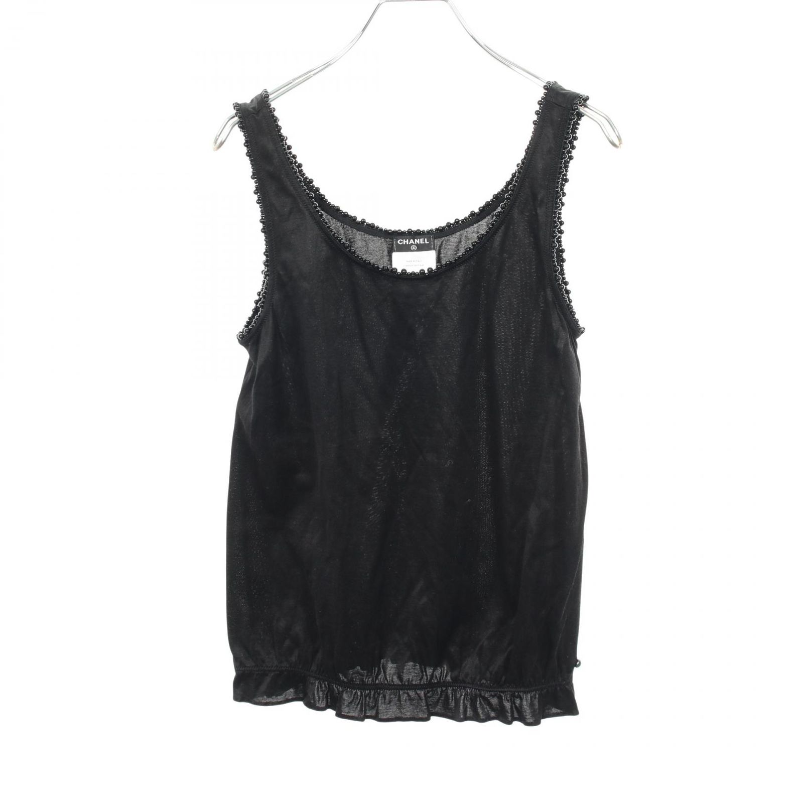 シャネル CHANEL タンクトップ P52651V33521 BK レーヨン コットン 