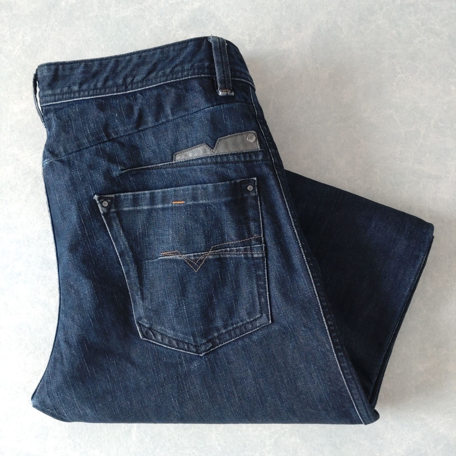 □古着 DIESEL INDUSTRY ディーゼル DARRON 濃紺ジーンズ デニムパンツ 