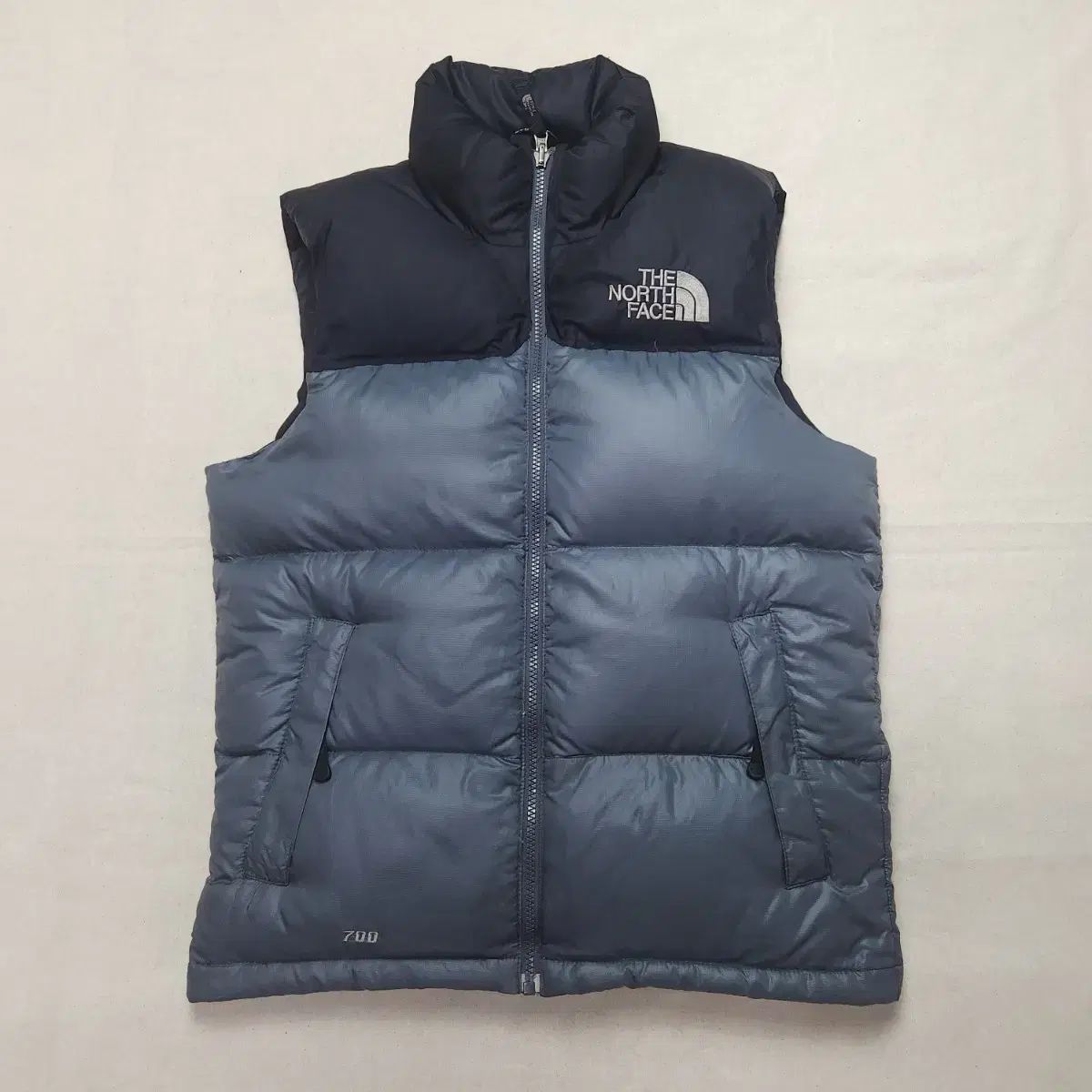 85 THE NORTH FACE ザノースフェイス ヌプシ 700 ダウン ベスト グレー 