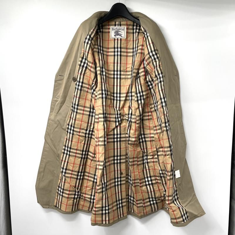 中古】BURBERRY ノバチェック トレンチコート サイズS ベージュ