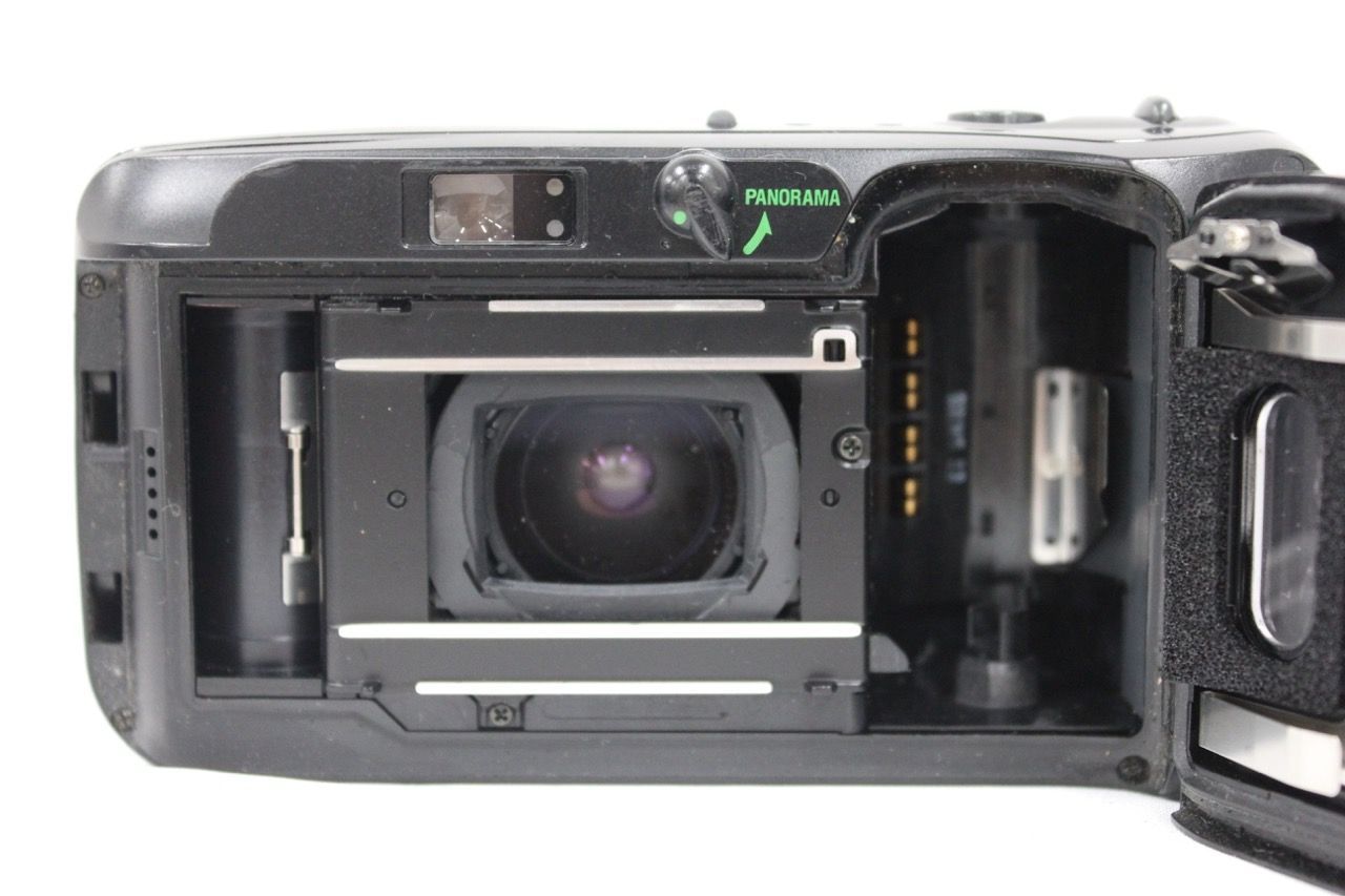 返品保証】 オリンパス Olympus μ mju ZOOM PANORAMA ブラック 35-70mm