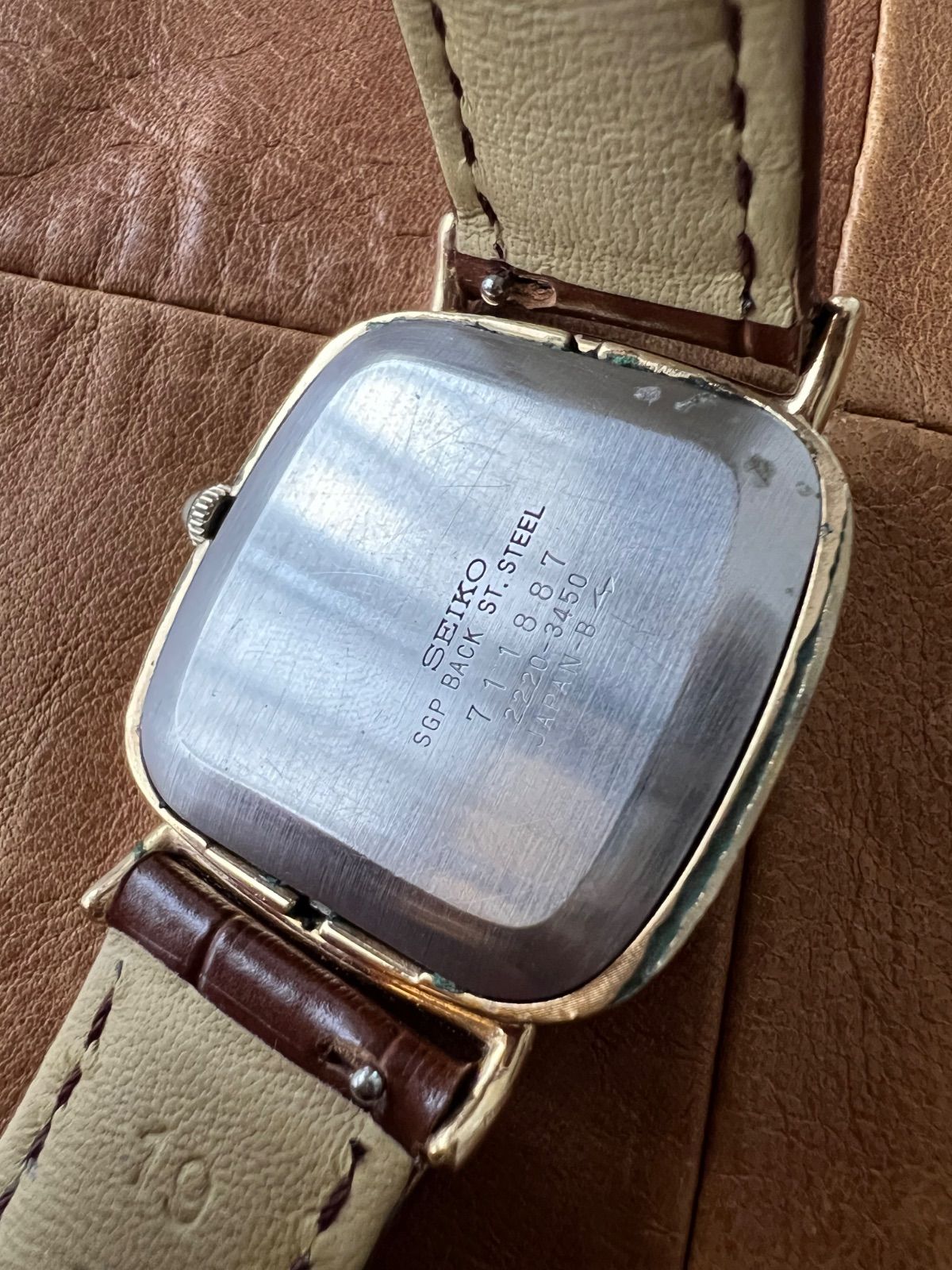54126C】稼働品 セイコー SEIKO 腕時計 手巻き シャリオ シルバー色