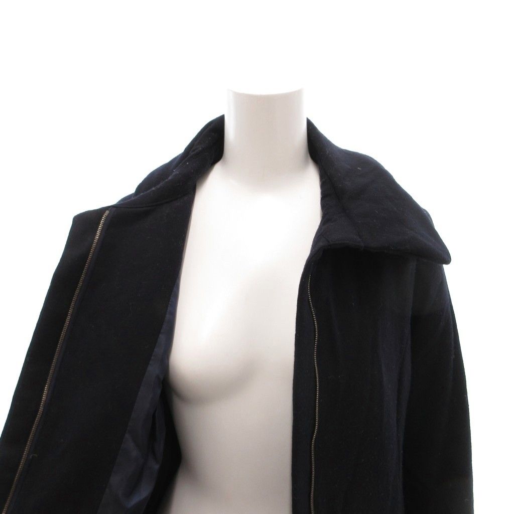 アンテプリマ ANTEPRIMA ダウンコート ウール カシミヤ混 38 紺 