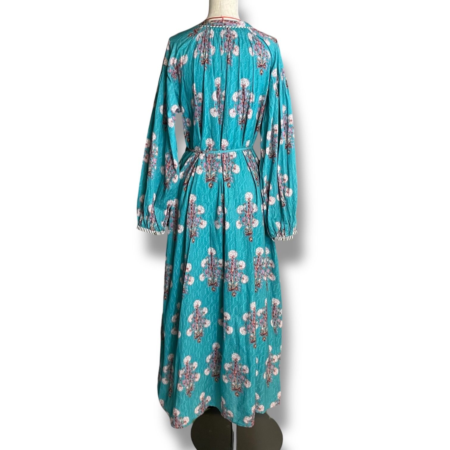 ne Quittez pas ヌキテパ Cotton Jacquard Marigold Print Shirring