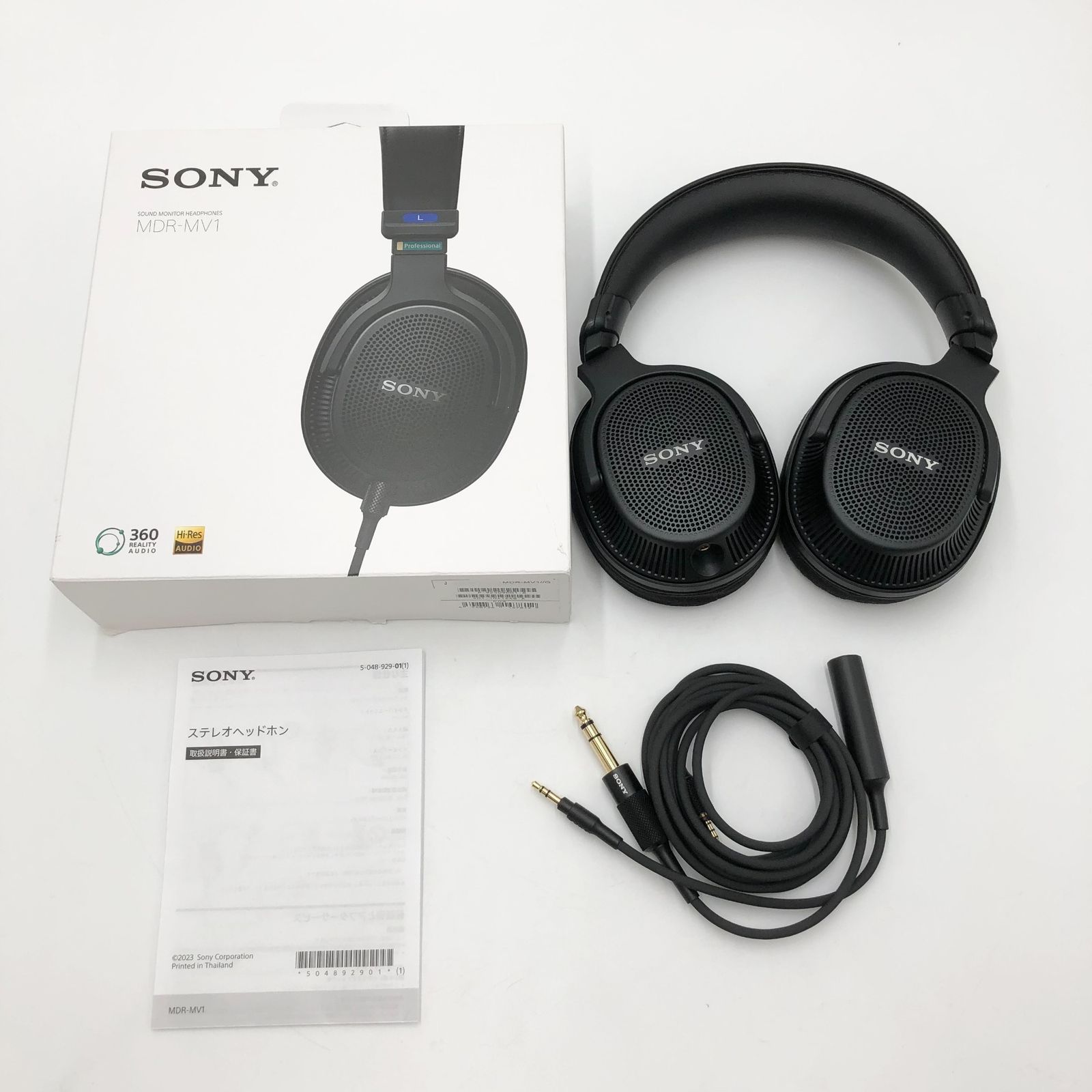 ソニー MDR-MV1 背面開放型モニターヘッドホン SONY ソニー MDR-MV1 