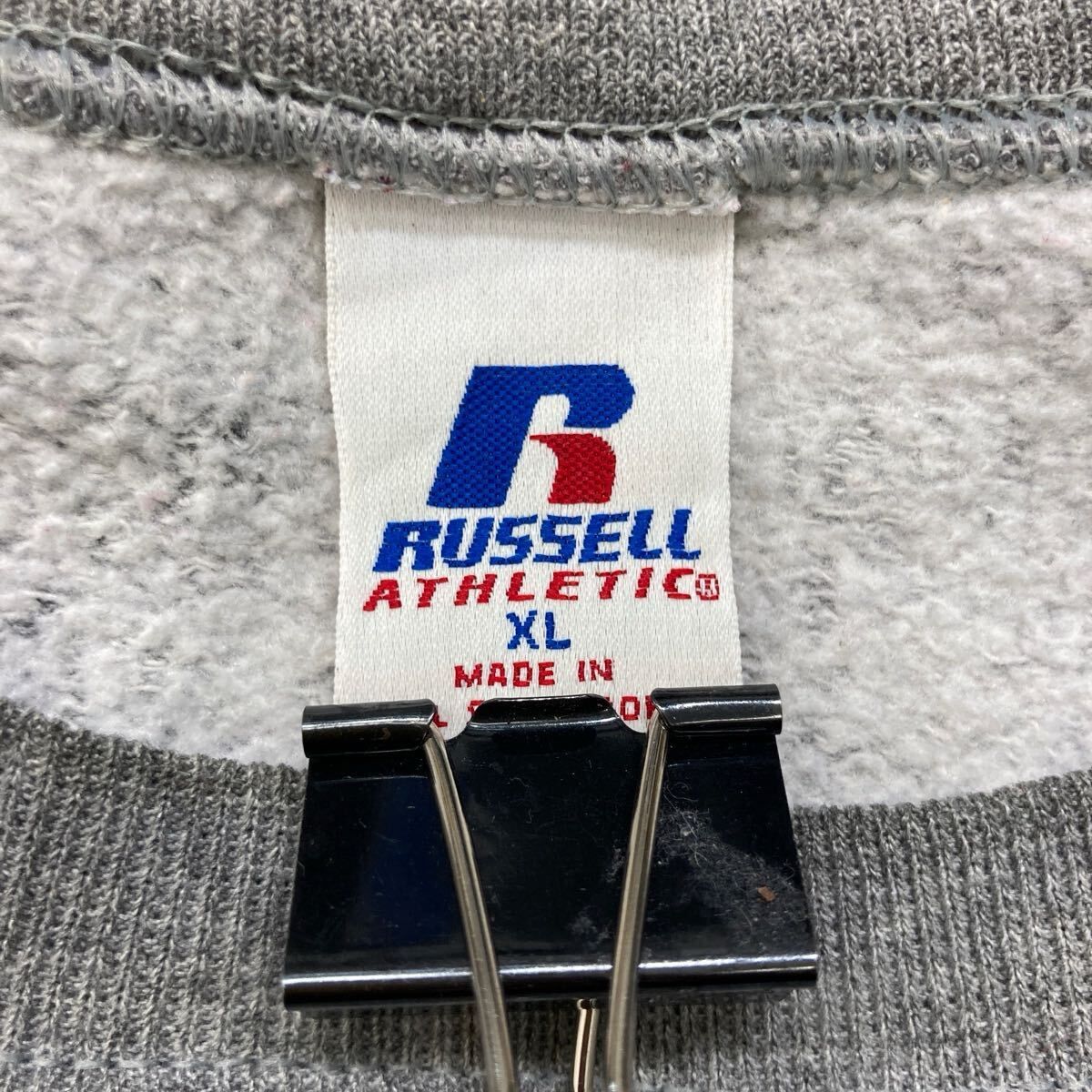 90s～00s RUSSELL ATHLETIC 無地スウェット トレーナー XL グレー 