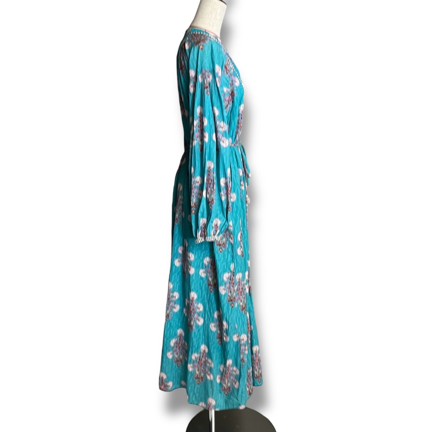 ne Quittez pas ヌキテパ Cotton Jacquard Marigold Print Shirring