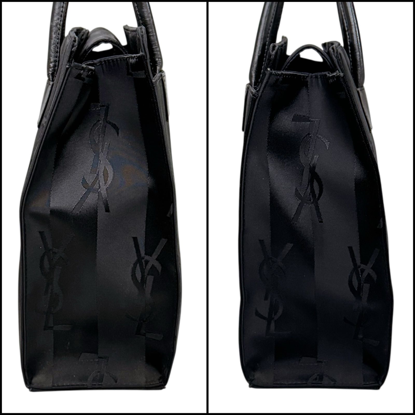 希少 Yves Saint Laurent イヴサンローラン YSL カサンドラ ストライプ 