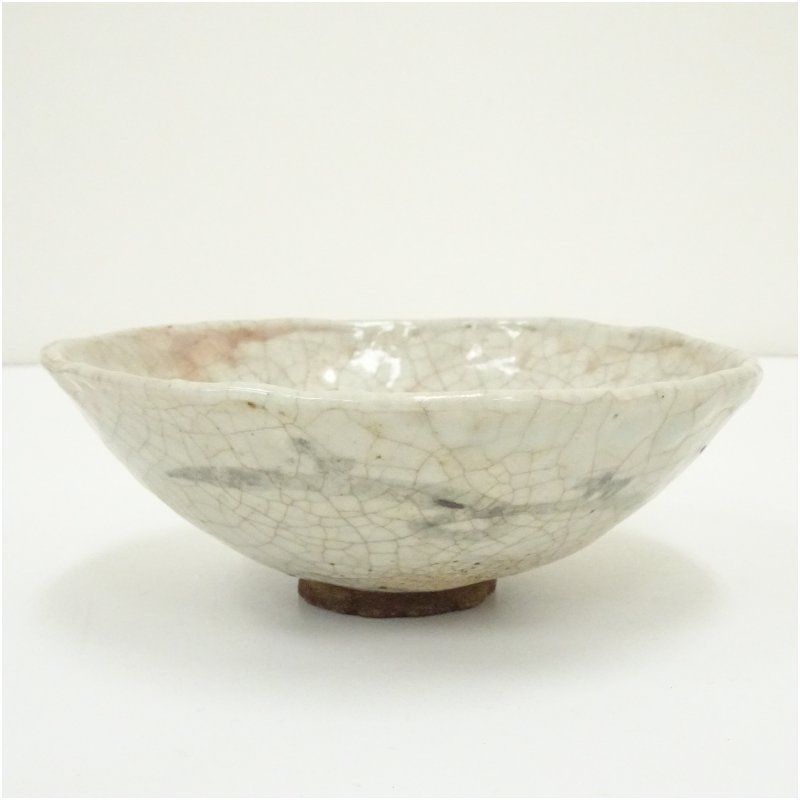 作家物 貫入平茶碗 茶道 抹茶 おしゃれ 抹茶茶碗 抹茶碗 和食器 レトロ 