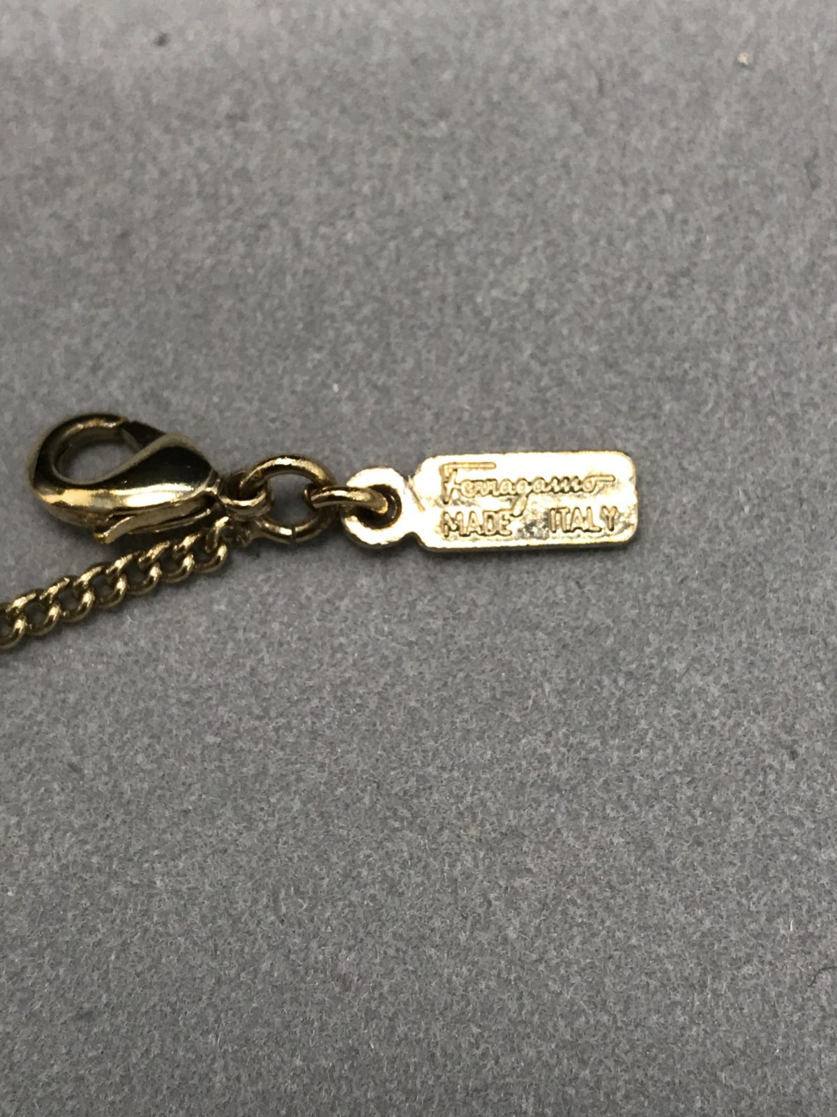 希少 Salvatore Ferragamo フェラガモ ネックレス 4連ガンチーニ 
