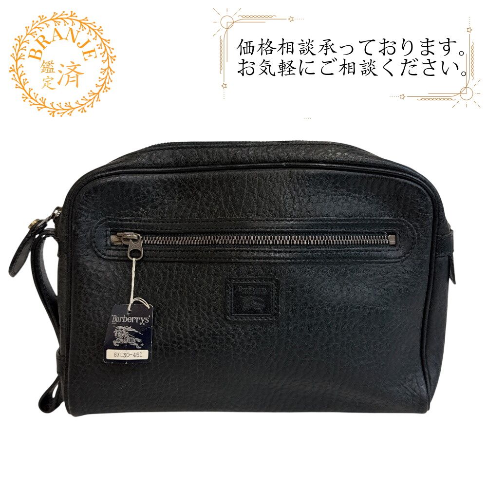 Burberrys バーバリーズ ヴィンテージ セカンドバッグ レザー クラッチ 