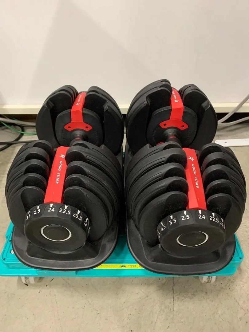 GOGO JUMP ダイヤル調整式 可変式 ダンベル 2.5～24kg 2個セット 筋 