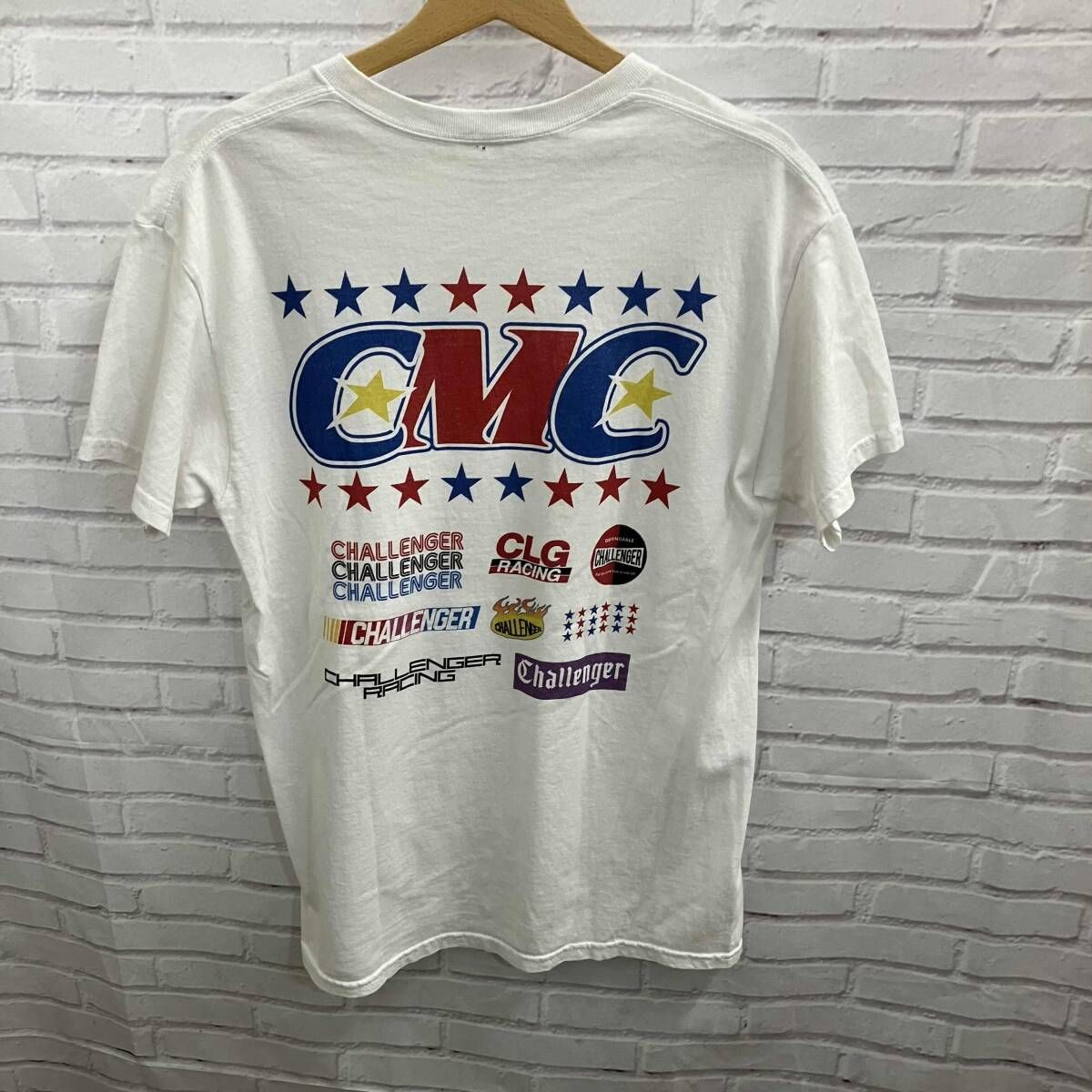 CHALLENGER /チャレンジャー/半袖Tシャツ/表記サイズM/ホワイト/裏襟元 