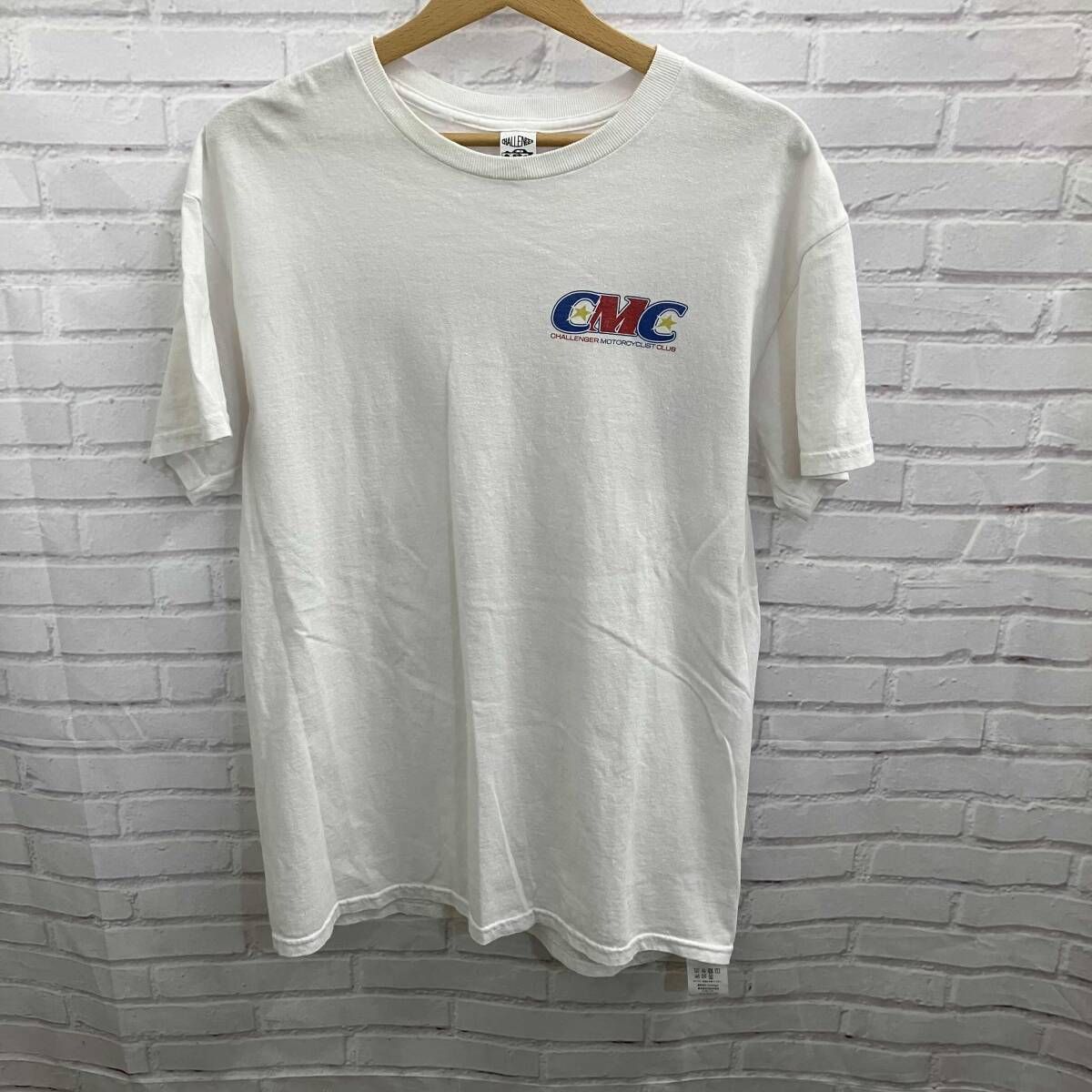 CHALLENGER /チャレンジャー/半袖Tシャツ/表記サイズM/ホワイト/裏襟元 