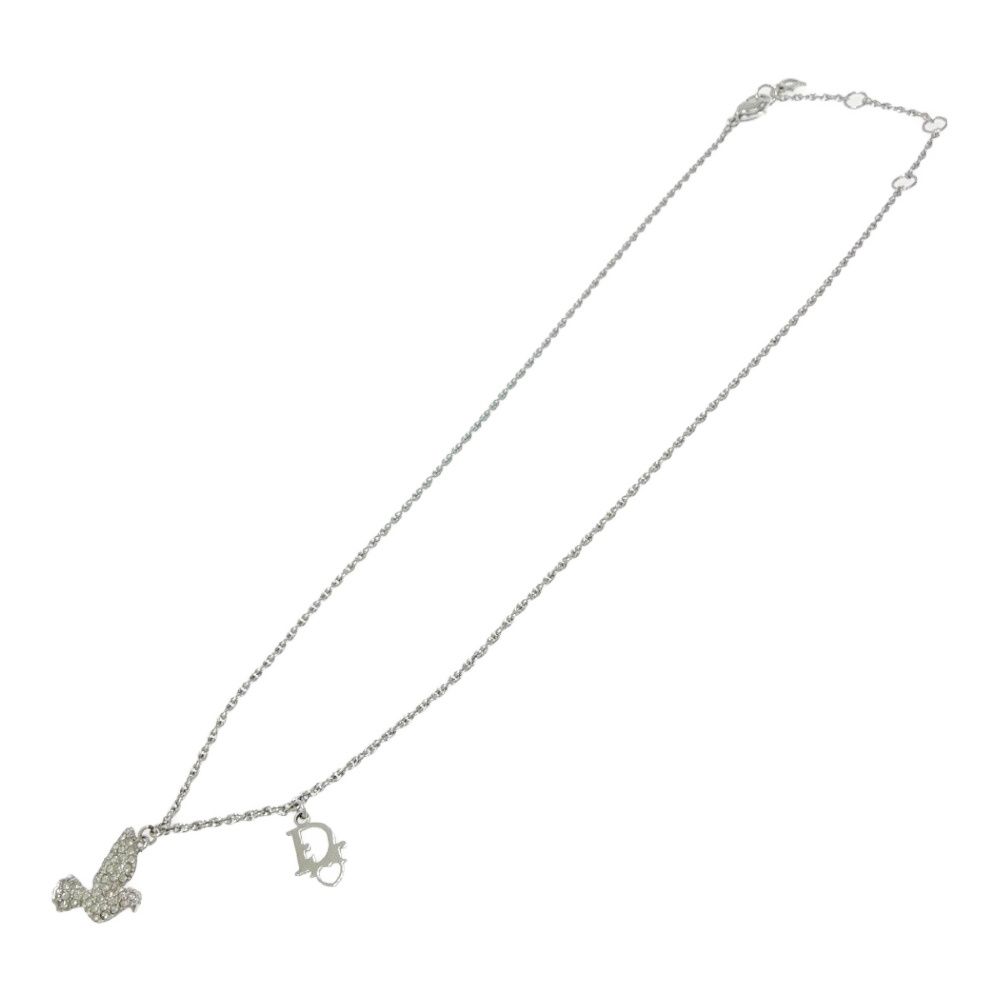 中古】Christian Dior クリスチャンディオール メタル ラインストーン