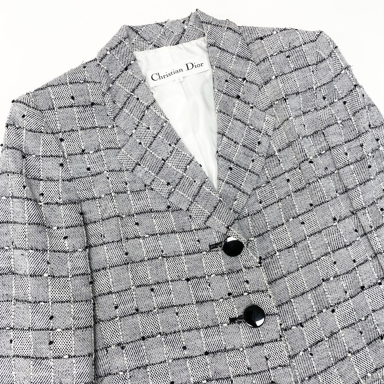 20c24 Christian Dior クリスチャンディオール ツイードジャケット 