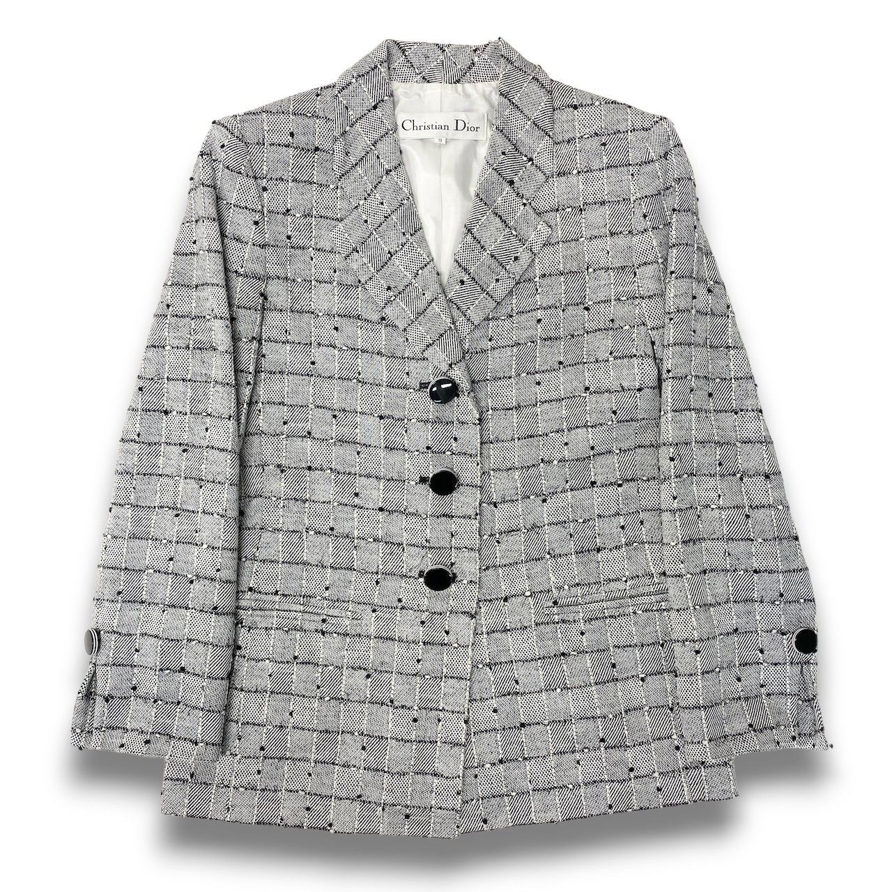 20c24 Christian Dior クリスチャンディオール ツイードジャケット 