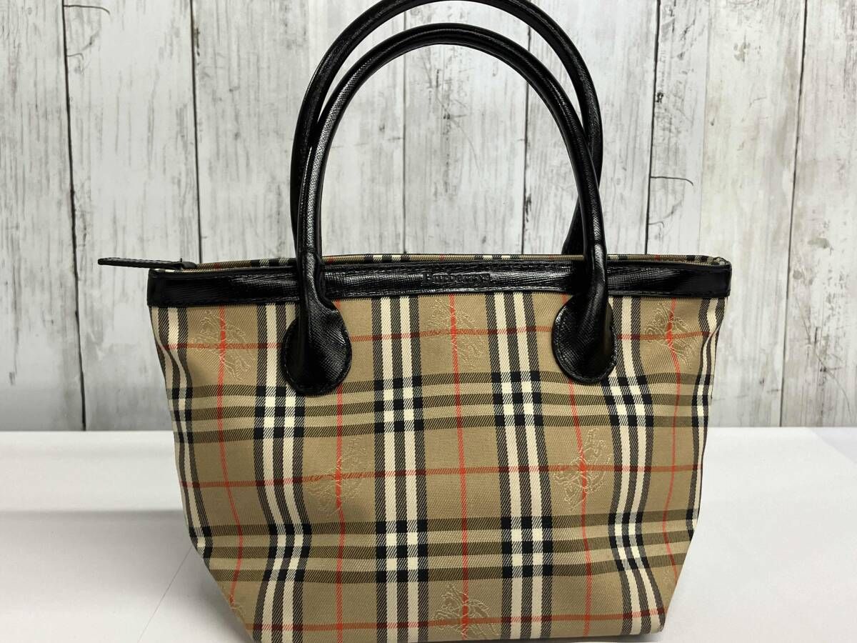 BURBERRY ミニポケットバッグ 8042991 レザー ペールブルー 2WAY 