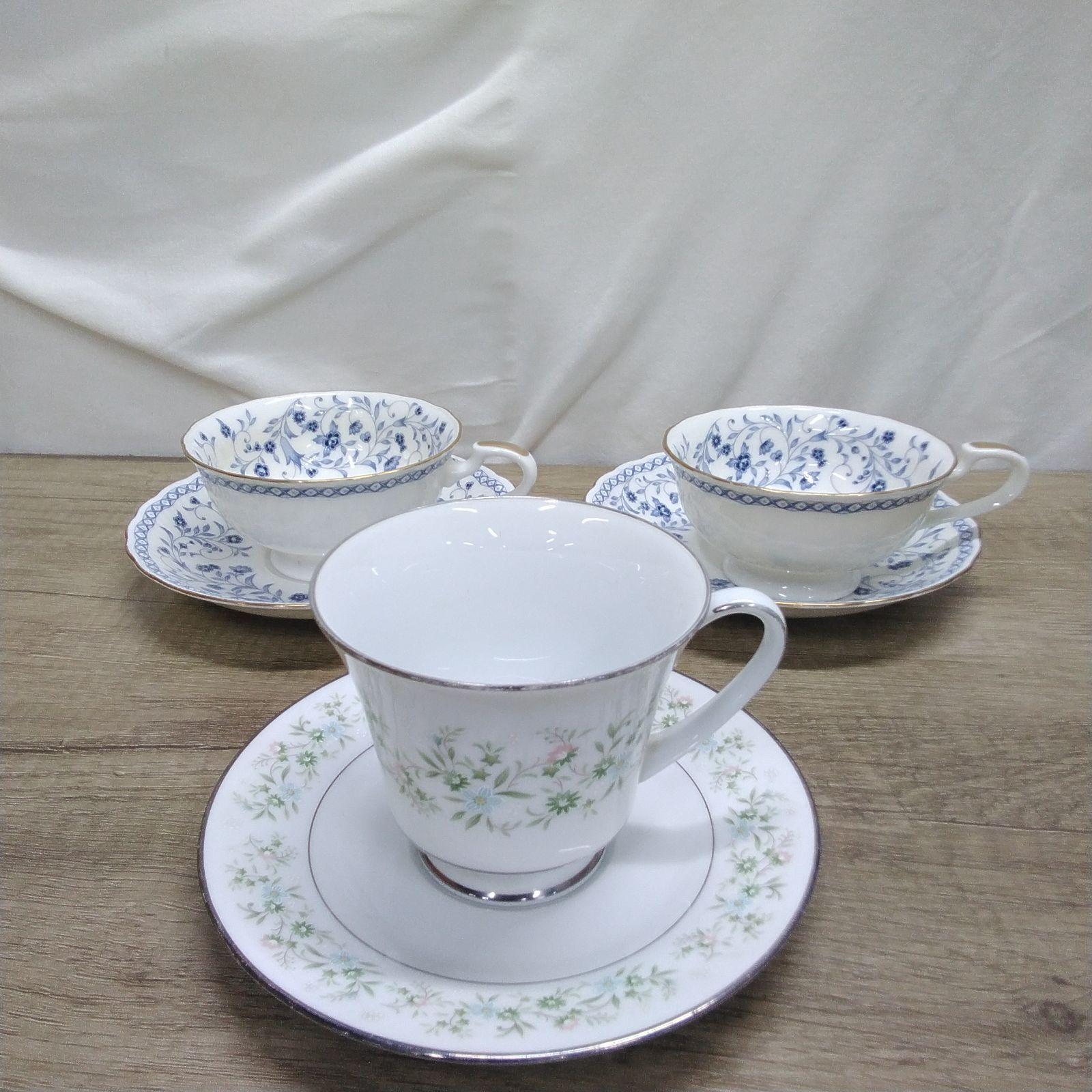 洋食器 コーヒー カップ＆ソーサー 3客セット NARUMI(2)＆Noritake 