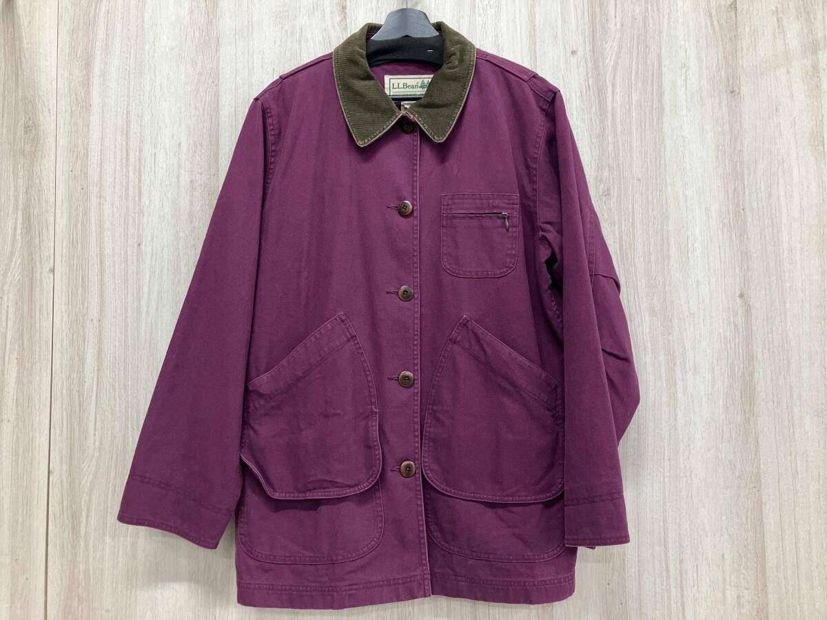 L.L.Bean 紫色 カバーオール M L L Bean エルエルビーン ハンティング 