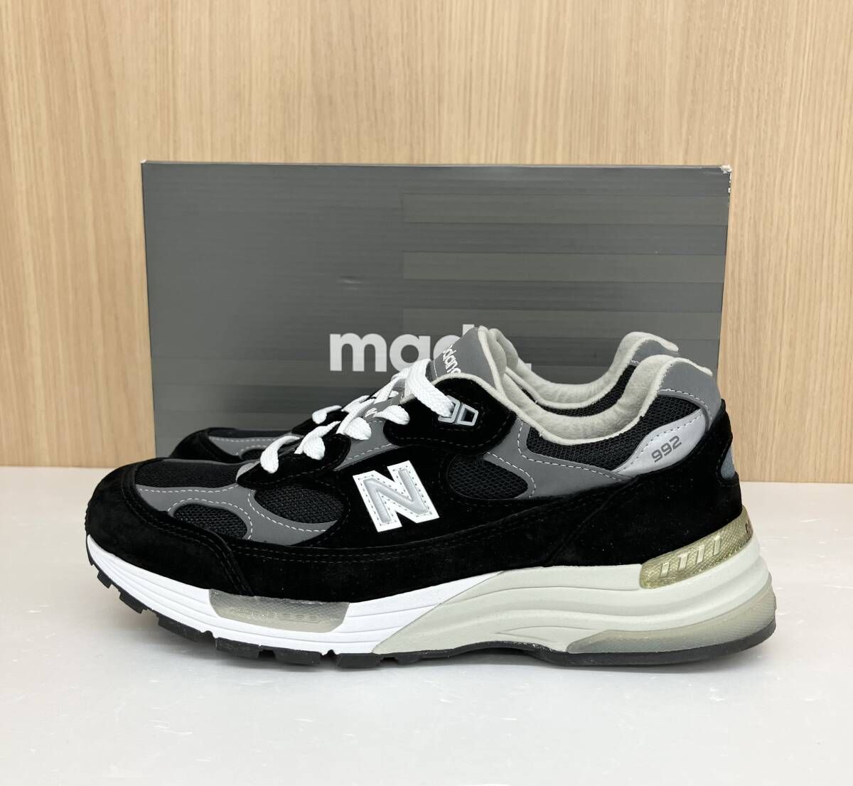 new balance ニューバランス M992EB スニーカー 26.5 ブラック 通年 