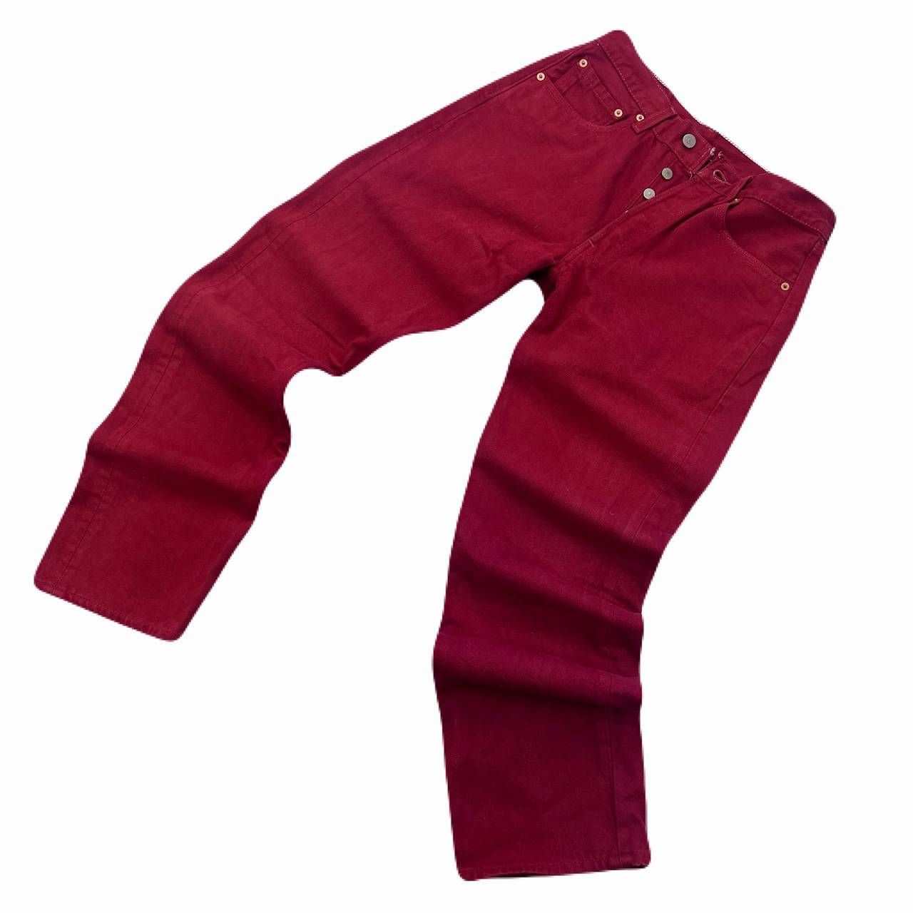 リーバイス 501 デニムパンツ メンズ W31 レッド ストレート 米国製 