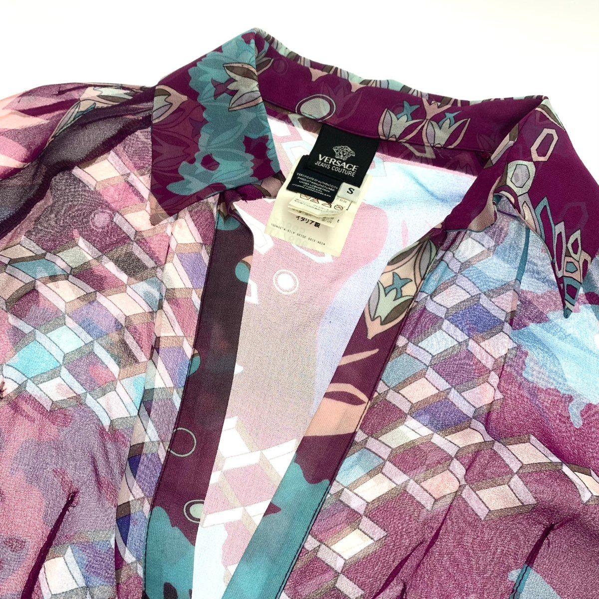 VERSACE ヴェルサーチジーンズクチュール ジップカカーディガン サイズ 