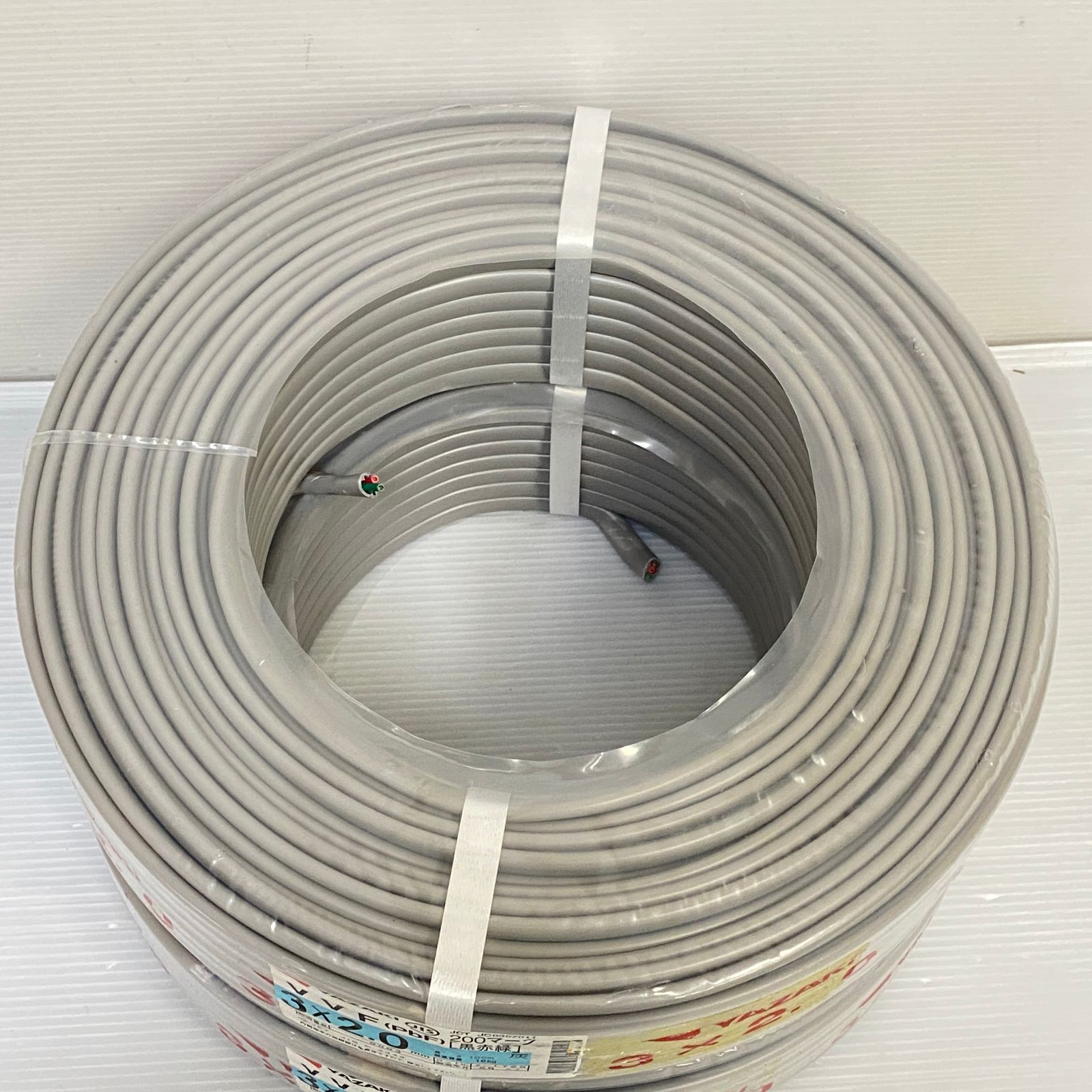 2個口発送】 YAZAKI VVFケーブル 3×2.0mm 100m 200マーク 2巻セット 未 