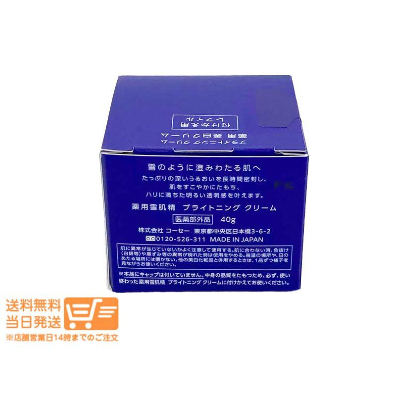 2個セット コーセー 雪肌精 ブライトニング クリーム 40g 付けかえ用 