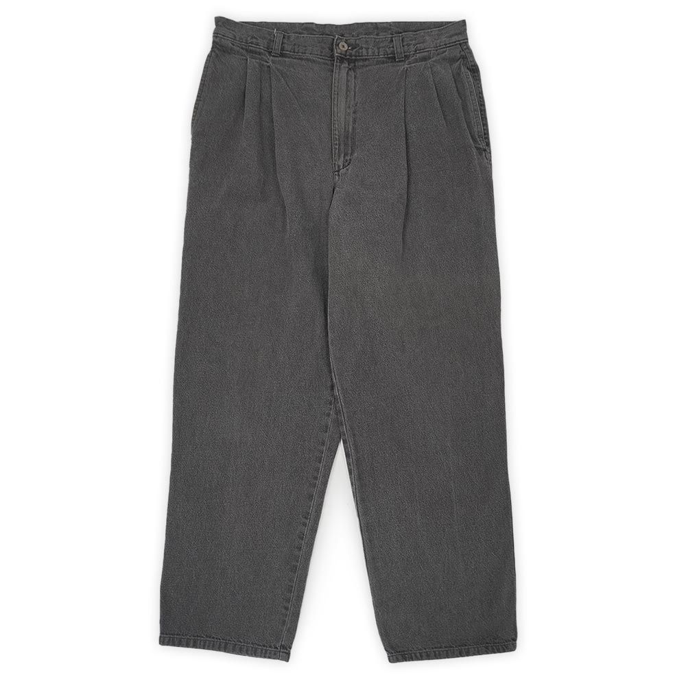 ヴァンヒューセン 417 VAN HEUSEN 90s 90年代 2タック ブラックデニム