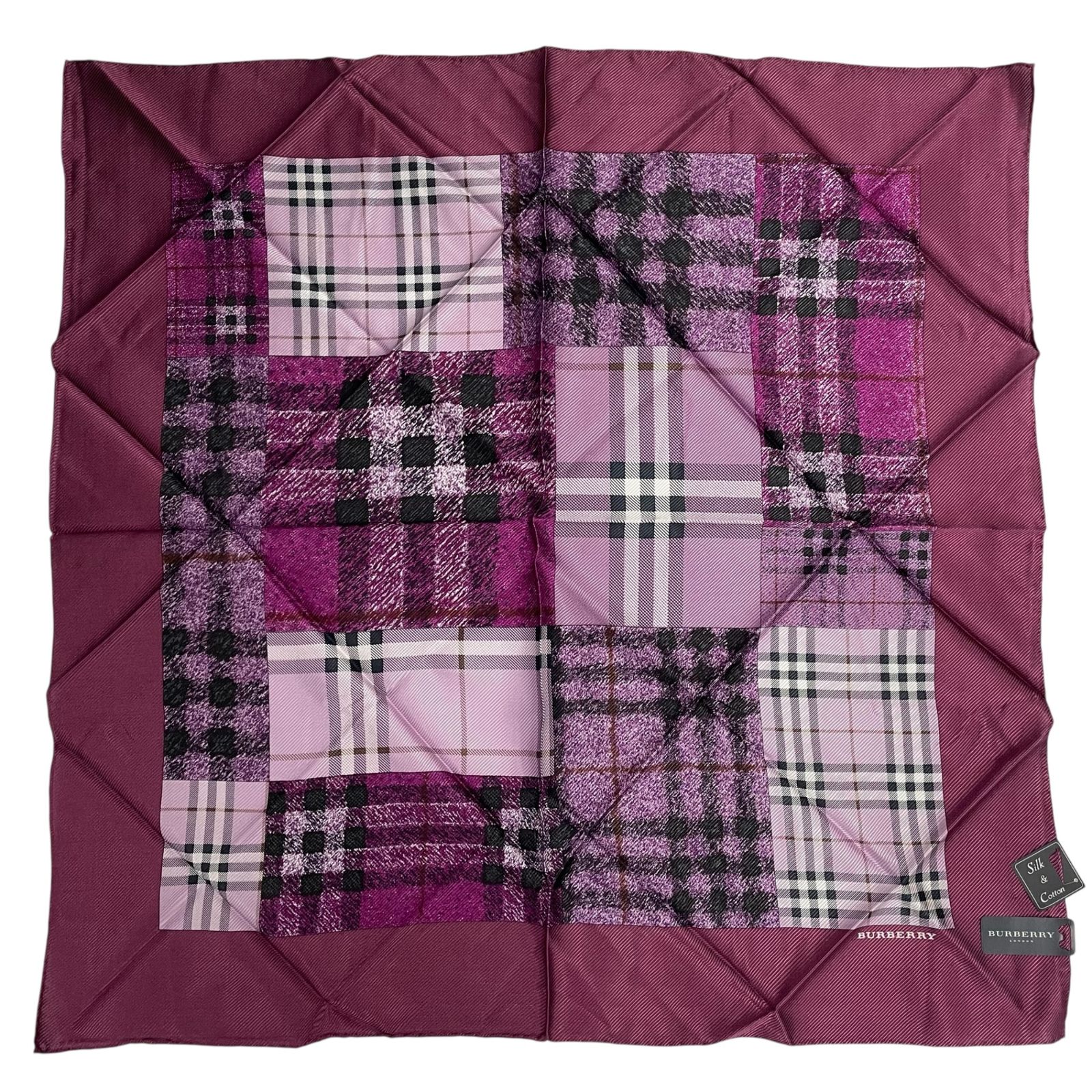 BURBERRY BURBERRY バーバリー パープル ノバチェック 半袖 Tシャツ S 