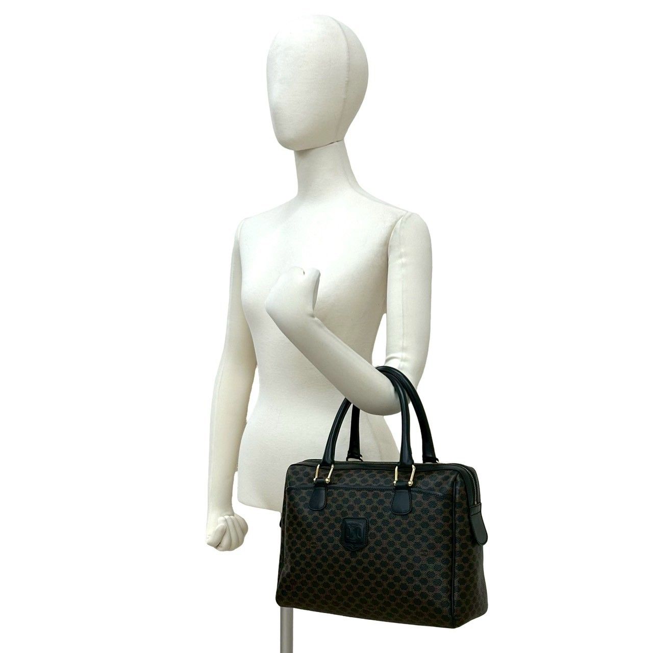 極 美品 CELINE セリーヌ ヴィンテージ マカダム ブラゾン トリオンフ